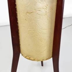 Sale Pamono Danish Modern Floor Lamp in Parchment and Teak, 1960