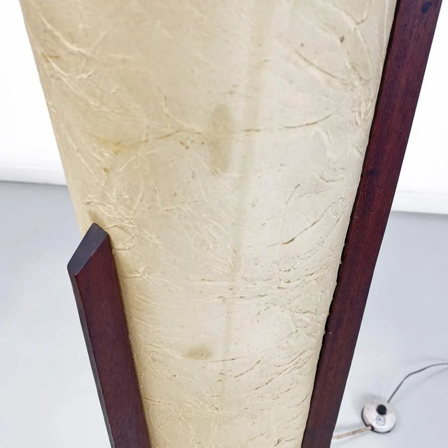 Sale Pamono Danish Modern Floor Lamp in Parchment and Teak, 1960