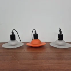 Clearance Pamono Danish Modern Inter Pendant Lamps from Design Light A/S, 1980, Set of 3