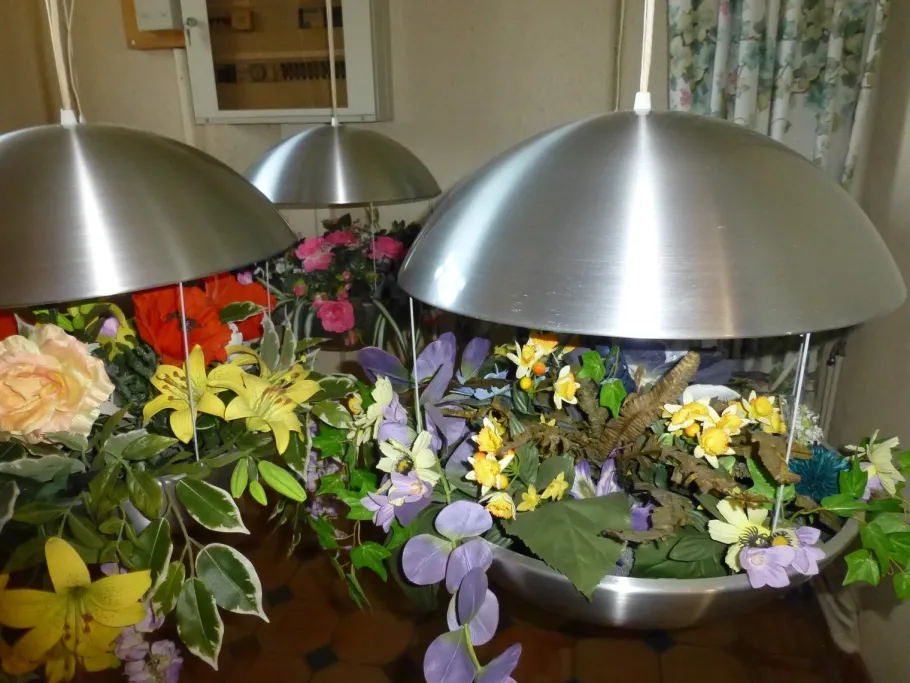 Best Pamono Danish RS50 Jardiniere Flower Lamp Spheres by Poul Cadovius for Royal System, 1970s, Set of 6