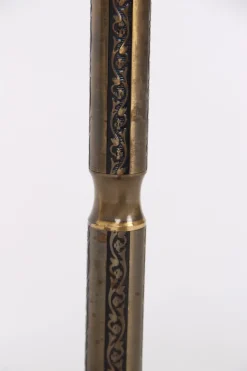 Pamono Danish Steel Floor Lamp with Adjustable Height, 1940s or 1950s