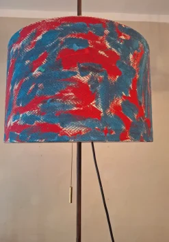 Discount Pamono Danish Teak Adjustable Floor Lamp with Brass Tripod Base, 1960s