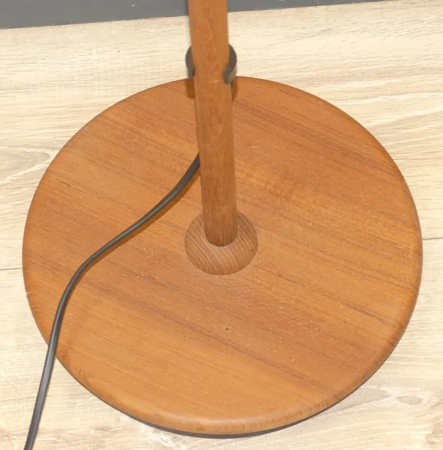 Sale Pamono Danish Teak Arc Lamp Floor Lamp from Domus, 1970s