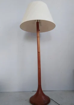 Outlet Pamono Danish Teak Floor Lamp from Domus, 1970s