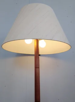 Outlet Pamono Danish Teak Floor Lamp from Domus, 1970s