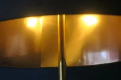 Discount Pamono Danish Teak Floor Lamp with Brass Tripod Foot, 1960s