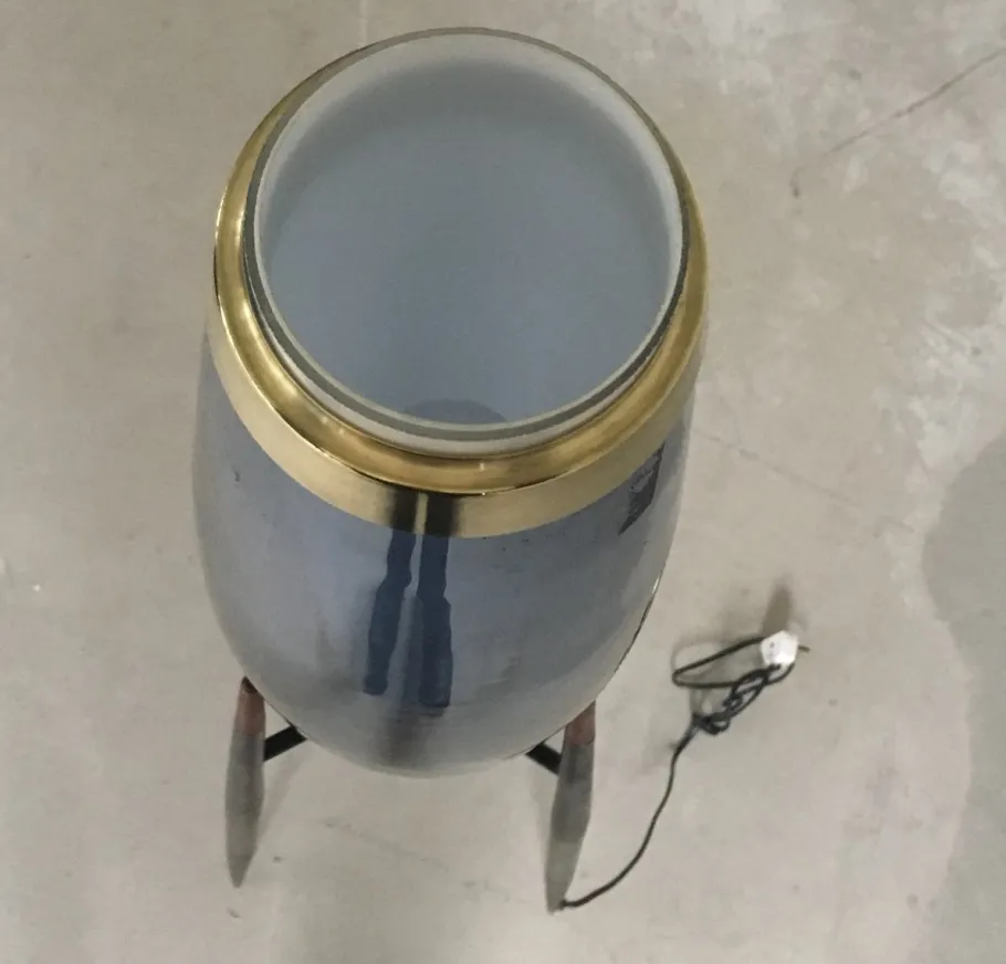 Discount Pamono Danish Tripod Floor Lamps by Svend Aage Holm Sørensen for Holmegaard, 1950s, Set of 2