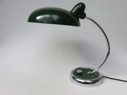 Outlet Pamono Dark Green and Chrome Desk Lamp from Escolux, 1930s
