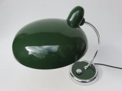 Outlet Pamono Dark Green and Chrome Desk Lamp from Escolux, 1930s
