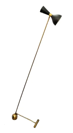 Pamono Diábolo Floor Lamp in the style of Stilnovo, 1960s