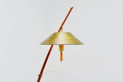 Hot Pamono Dornstab Floor Lamp attributed to J. T. Kalmar for Kalmar, Austria, 1950s