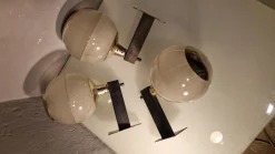 Best Pamono Double Fresnel Glass and Polished Aluminum Wall Light, 1960s