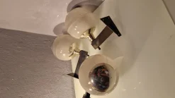 Best Pamono Double Fresnel Glass and Polished Aluminum Wall Light, 1960s