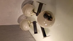 Best Pamono Double Fresnel Glass and Polished Aluminum Wall Light, 1960s