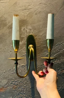 Best Pamono Double Light Wall Lights by Giò Ponti, 1950s, Italy, Set of 3