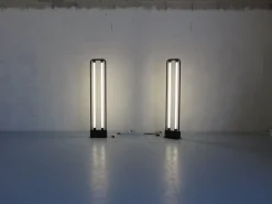 Discount Pamono Duetto Neon Floor Lamps by Gian Nicola Gigante for Zerbetto Italia, 1980s, Set of 2