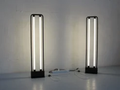 Discount Pamono Duetto Neon Floor Lamps by Gian Nicola Gigante for Zerbetto Italia, 1980s, Set of 2