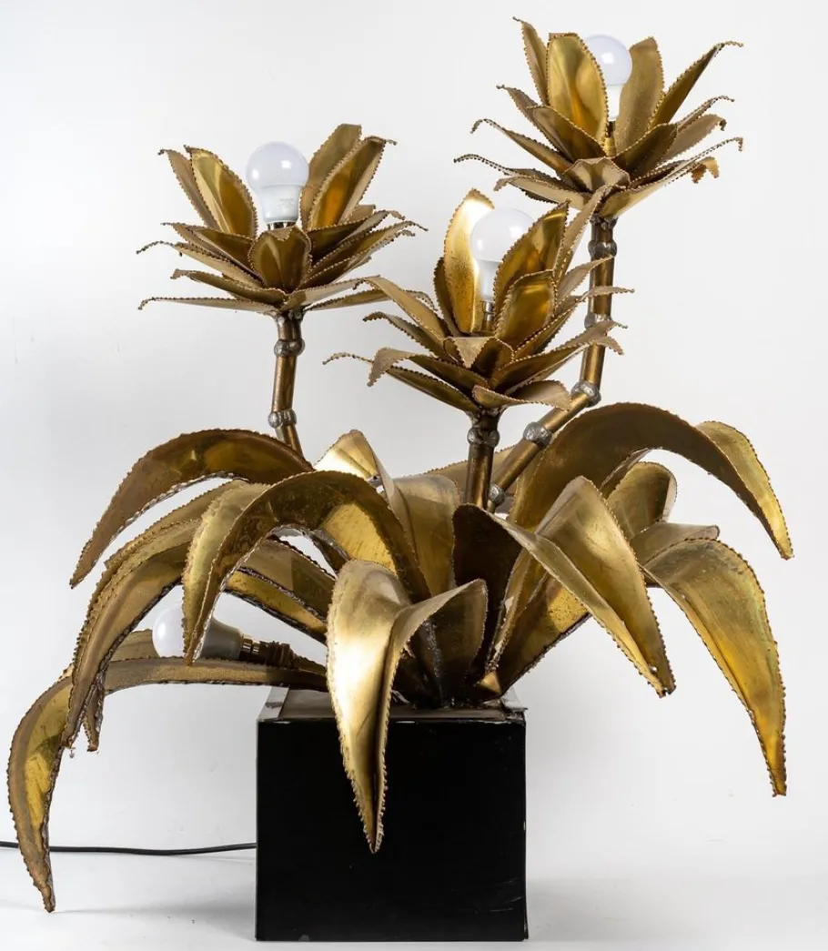 Discount Pamono Dutch 3-Branch Lamp fom Maison Jansen