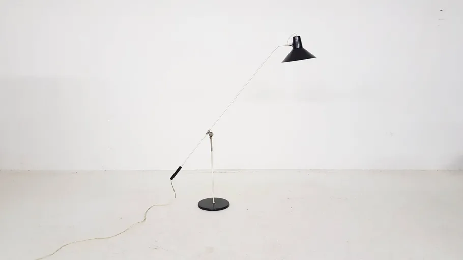 Clearance Pamono Dutch Floor Lamp by J.J. Hoogervorst for Anvia, 1950s