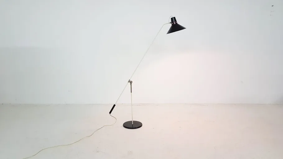 Clearance Pamono Dutch Floor Lamp by J.J. Hoogervorst for Anvia, 1950s