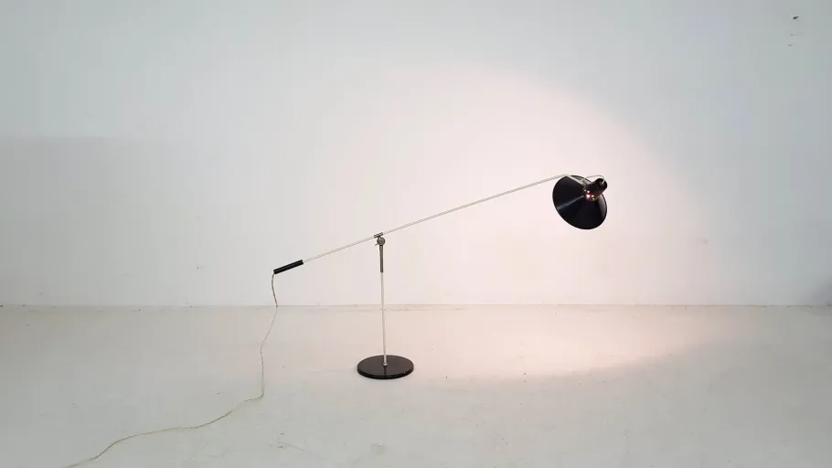 Clearance Pamono Dutch Floor Lamp by J.J. Hoogervorst for Anvia, 1950s
