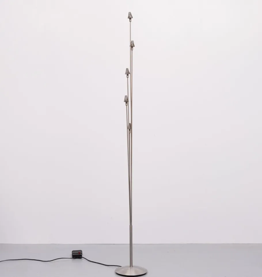 Pamono Dutch Halogen Floor Lamp from Harco Loor, 1980s