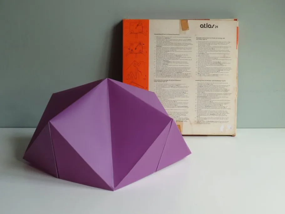 Best Pamono Dutch Plastic Atlas 24 Ceiling Wall Lamp by Woja, 1960s