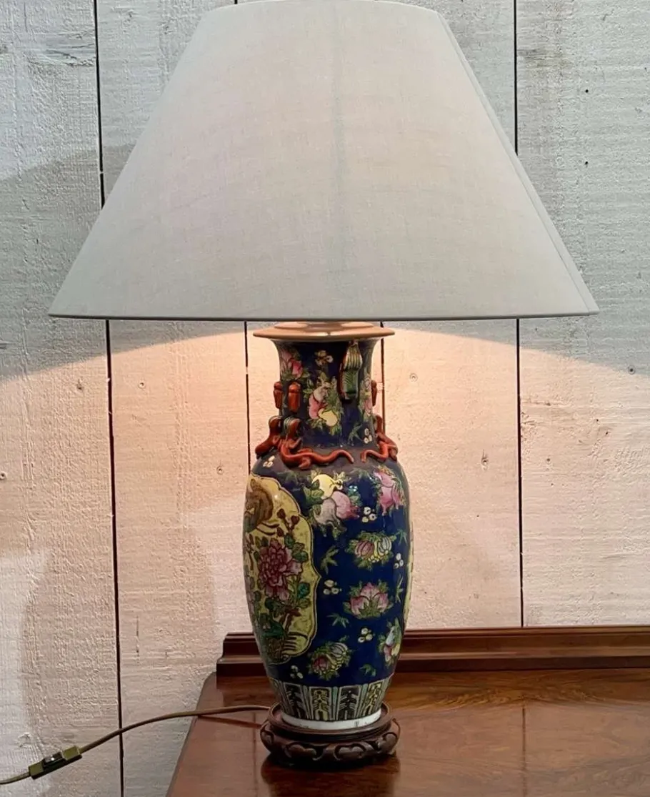 Best Pamono Early 20th Century Chinese Porcelain Lamp