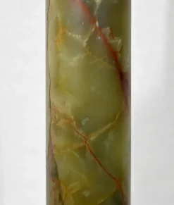 Best Pamono Early 20th Century Empire Column Lamp in Green Onyx