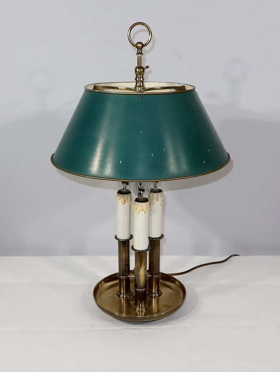 Clearance Pamono Early 20th Century Gilded Bronze Table Lamp