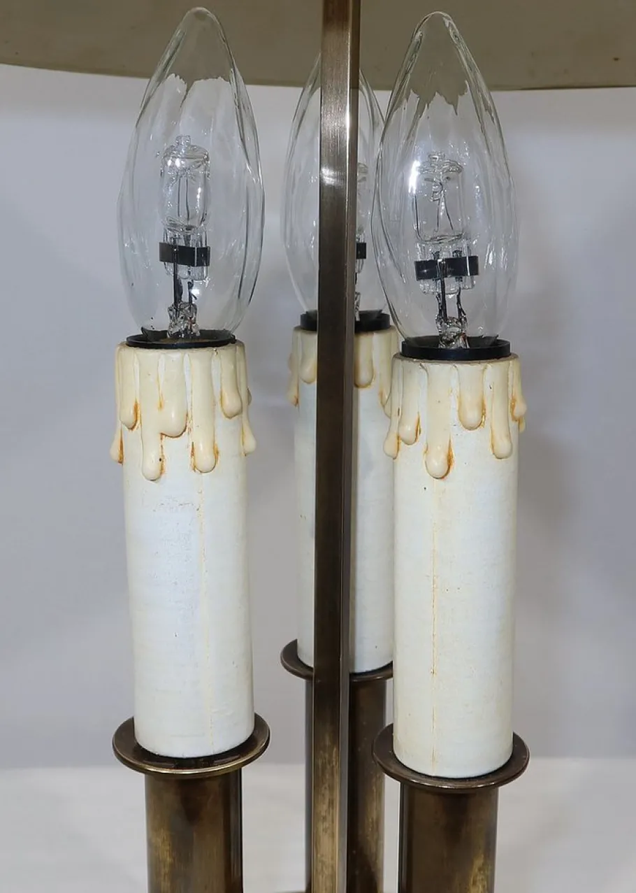 Clearance Pamono Early 20th Century Gilded Bronze Table Lamp