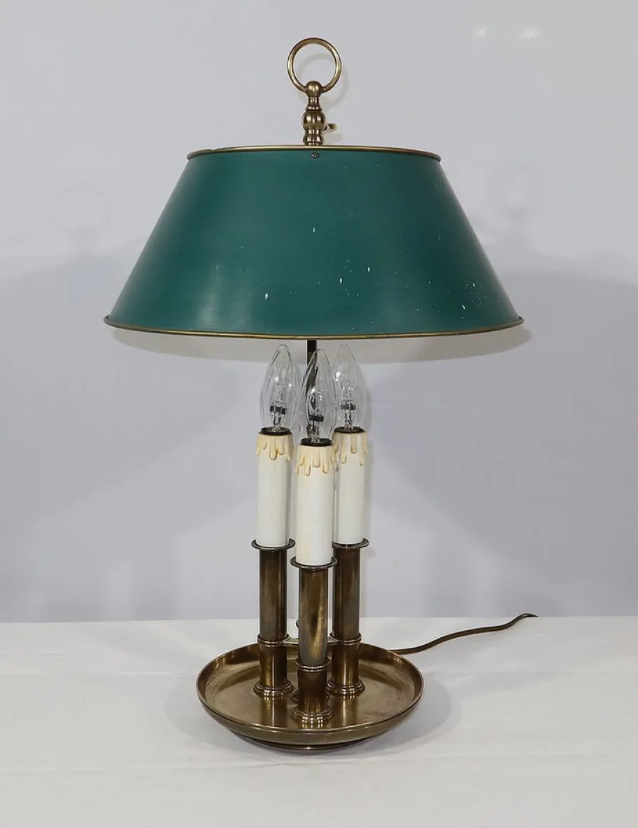 Clearance Pamono Early 20th Century Gilded Bronze Table Lamp