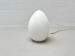 Best Pamono Egg-Shaped Table Lamp in Murano Glass from Venini, Italy, 1960s