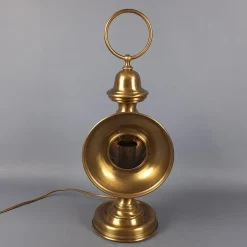 Clearance Pamono Electric Car Headlight Style Table Lamp in Brass, 1950s