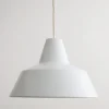 Best Pamono Enamel Workshop Pendant Lamp in White from Louis Poulsen, 1970s