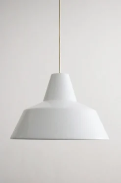 Best Pamono Enamel Workshop Pendant Lamp in White from Louis Poulsen, 1970s