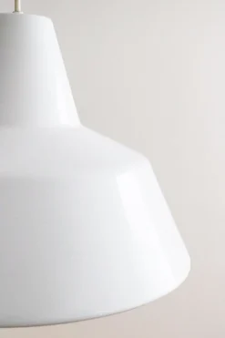 Best Pamono Enamel Workshop Pendant Lamp in White from Louis Poulsen, 1970s