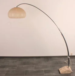New Pamono Extendable Bow Floor Lamp with Marble Base from Hustadt Leuchten, 1960s