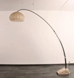 New Pamono Extendable Bow Floor Lamp with Marble Base from Hustadt Leuchten, 1960s