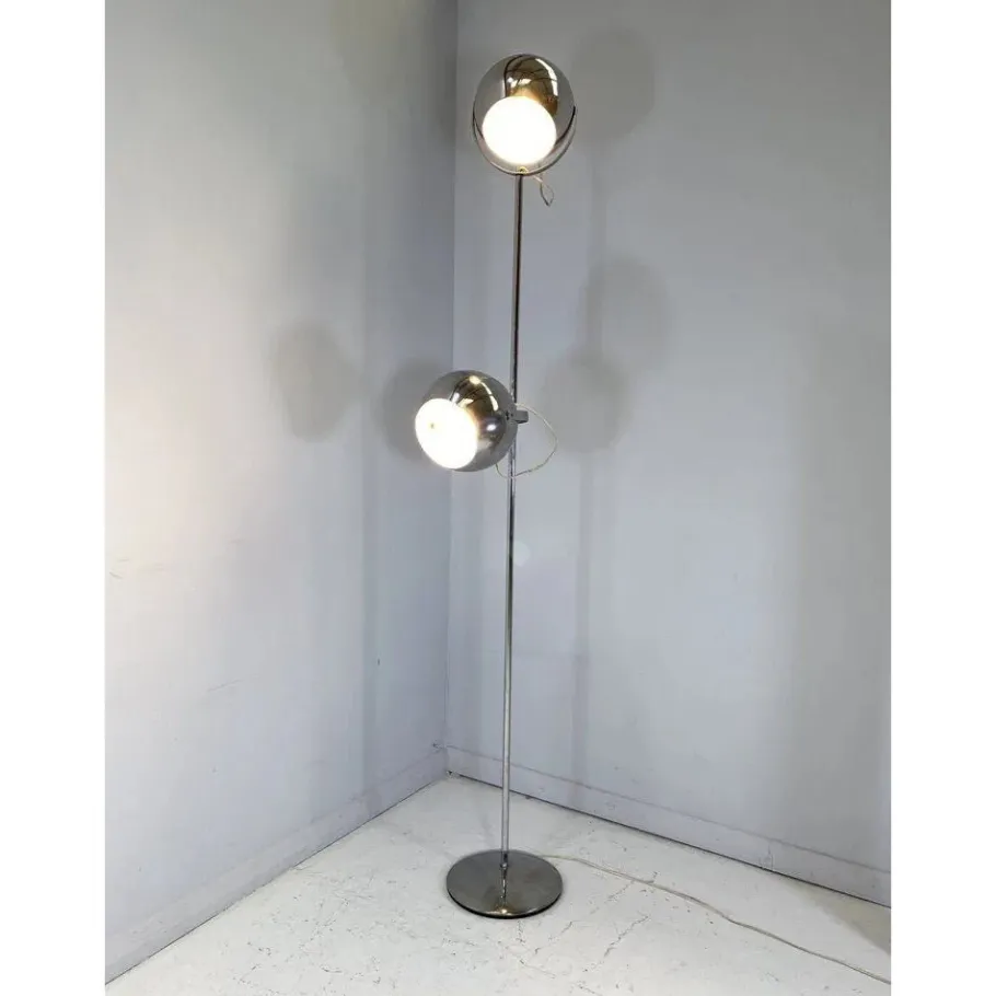 Hot Pamono Eyeball Steel Floor Lamp by Goffredo Reggiani, 1960s