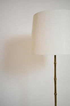 Best Pamono Faux Bamboo and Brass Tripod Floor Lamp from Jansen, 1960s