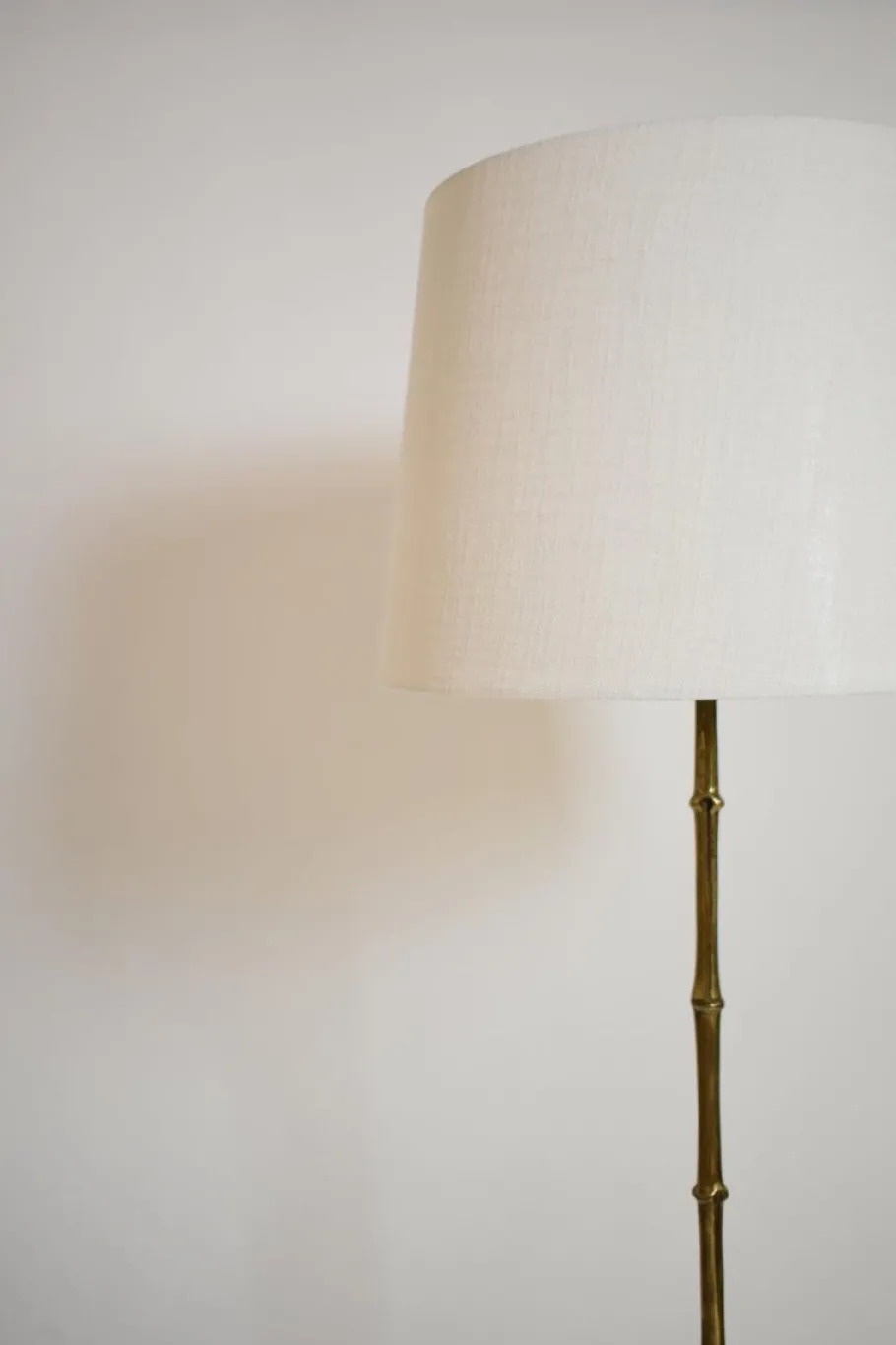 Best Pamono Faux Bamboo and Brass Tripod Floor Lamp from Jansen, 1960s