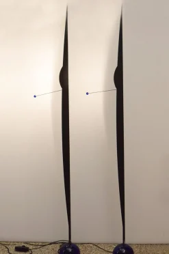 Hot Pamono Flame Floor Lamp by Gilles Derain for Lumen, 1980s