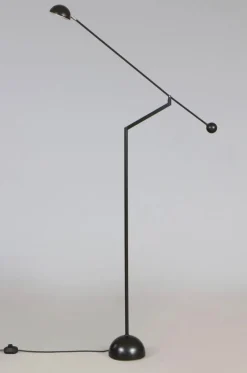 Outlet Pamono Flexible Black Floor Lamp from Soelken, Germany