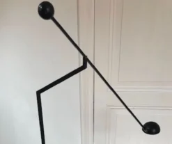 Outlet Pamono Flexible Black Floor Lamp from Soelken, Germany