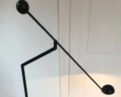 Outlet Pamono Flexible Black Floor Lamp from Soelken, Germany