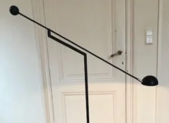 Outlet Pamono Flexible Black Floor Lamp from Soelken, Germany