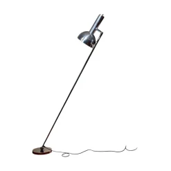 Pamono Flexible Reading Light Floor Lamp from Hala Zeist, designed by Herman Busquet, Mod. Ball in the Base, 1960s, Mid-Century