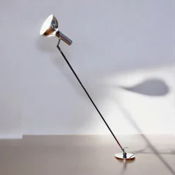 Pamono Flexible Reading Light Floor Lamp from Hala Zeist, designed by Herman Busquet, Mod. Ball in the Base, 1960s, Mid-Century