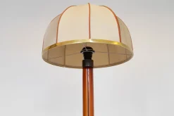 Discount Pamono Floor and Table Lamo in Amber Glass by Archimede Seguso, 1960s, Set of 2